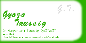 gyozo taussig business card